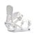 Cassette- White snowboard binding on a white background