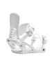 Cassette- White snowboard binding on a white background