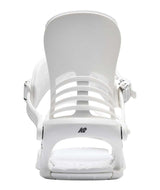 Cassette- White snowboard binding on a white background