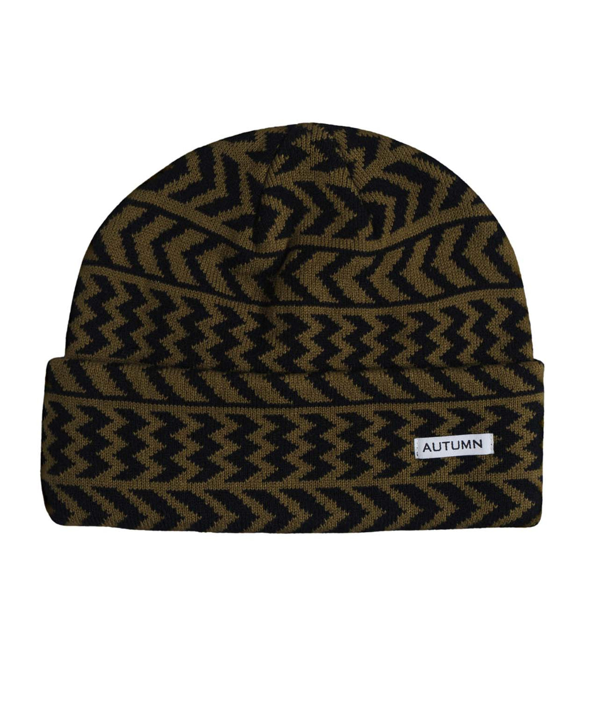 Chevron- Beanie on a white background