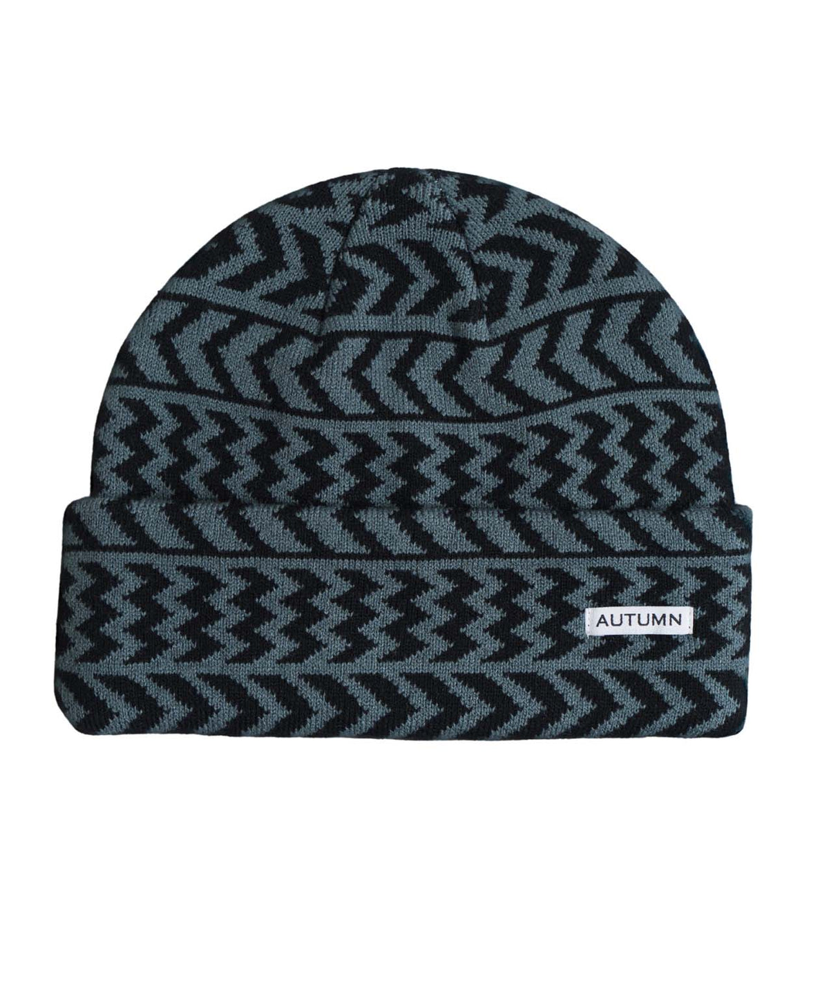 Chevron- Beanie on a white background