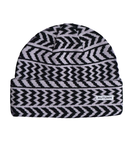 Chevron- Beanie on a white background