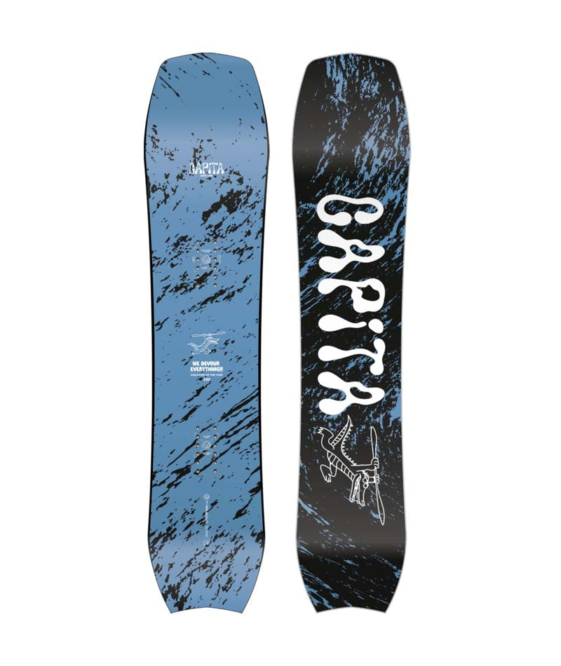 ChildrenofthePow-multicolored snowboard on a white background