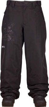 ChromaPant- Black snow pants on a white background