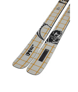 Chronic94- Two skis with a brand logo on a white background