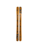 Chronic94- Two skis with a brand logo on a white background
