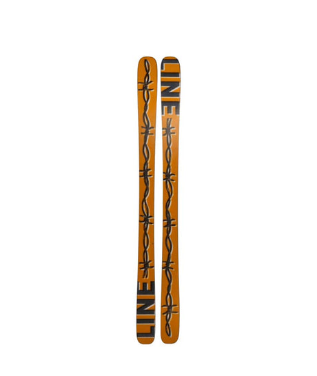 Chronic94- Two skis with a brand logo on a white background