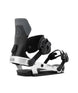 Circuit- Black and silver snowboard binding on a white background