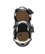 Circuit- Black and white snowboard binding on a white background
