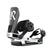 CircuitCarbon- Black and chrome snowboard binding on a white background