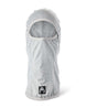 Clawva-Grey balaclava with a brand logo on a white background