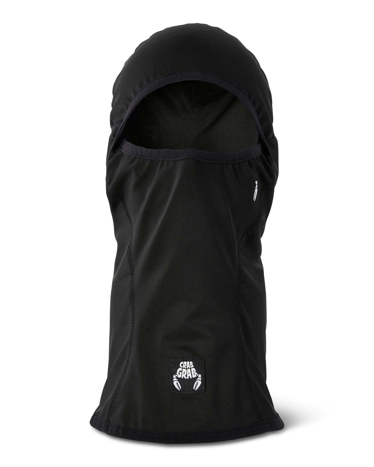 Clawva-Black balaclava with a brand logo on a white background
