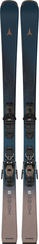 CloudQ9- Blue and cream ski on a white background
