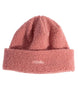 CloudfleeceCuffedBeanie- Pink fleece beanie on a white background