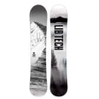 ColdBrew- Two views of a snowboard with a mountain landscape design and 'Lib Tech' branding.