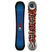 ColdWorld-Two views of a snowboard with flame and eye design on a white background