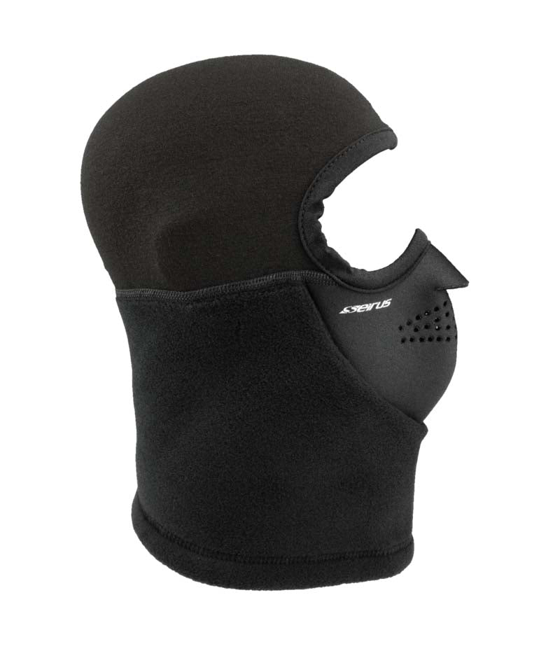 ComboThickNThinHeadliner- Black balaclava shown on a white background