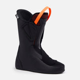 Concept11HVBOA- Black and orange ski boot on a white background