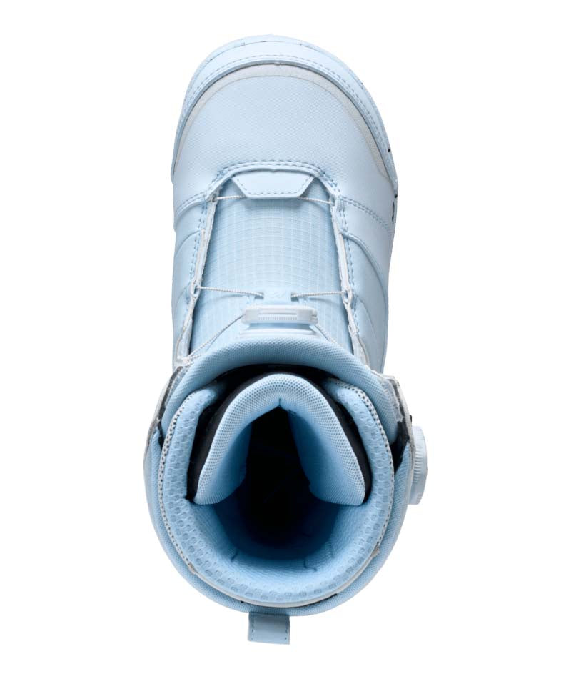 Contour- Light blue snowboard boot on a white background