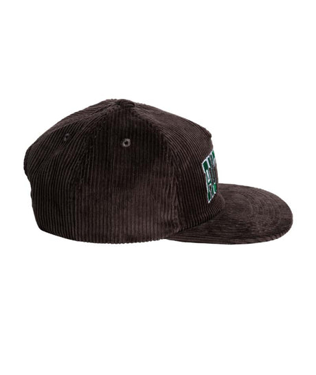 CordFivePanelSnapback- Baseball Cap on a white background
