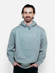 CorpoHoodie-Man wearing a light blue hoodie with 'LINE' branding on a white background