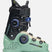 Cortex105ZonalBOA-Green and black ski boot with BOA system on a white background