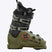Cortex120BOA-A single ski boot shown in profile against a light gray background. The boot is olive green with black and gray straps and buckles, featuring a prominent red circular dial with '804' on the side.