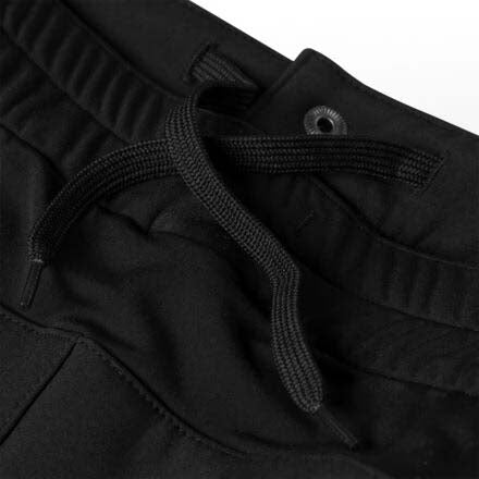 CorvaraKidsSoftshellPants-Black pants on a white background