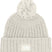 CozyChunkyCabinBeanie-Knitted beanie with pom-pom on a white background