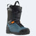 CrankH4BoaSnowboardBoot- Black and blue rossignol snowboard boot on a white background