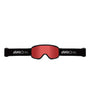 CruzGoggle- Red ski goggles with black frame on a white background