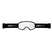 CruzGoggle- Giro ski goggles with black frame and clear lenses on a white background