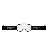 CruzGoggle- Giro ski goggles with black frame and clear lenses on a white background