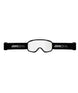 CruzGoggle- Giro ski goggles with black frame and clear lenses on a white background