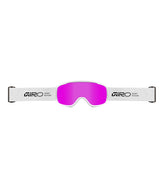 CruzGoggle- Giro ski goggles with pink lens on a white background