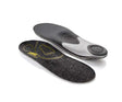 CustomHybridWarm- Black and yellow Sidas footbeds on a white background