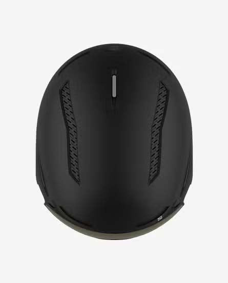 DRIVERPROSIGMAMIPS- Black helmet with a visor on a white background