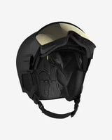 DRIVERPROSIGMAMIPS- Black helmet with a visor on a white background