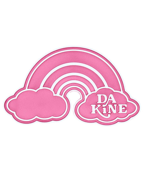 DaRainbowStomp-Pink rainbow and cloud stomp pad with 'DAKINE' text on a white background