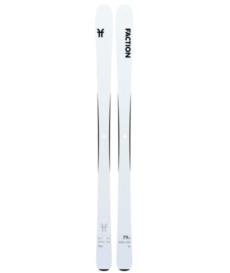 Dancer79Ti-White Faction skis on a white background