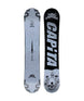DarkHorseWide-multicolored snowboard on a white background