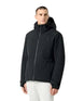 DescenteInsulatedMJacket-Man wearing a black jacket on a white background