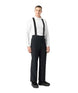 DescenteSmoothInsulatedMPant-Person wearing a white shirt, black suspenders, and black pants on a white background