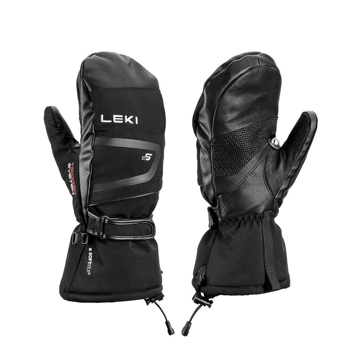 DetectXT3DMitt-Black mitt glove on a white background