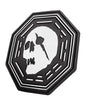 DharmaStompPad-Black and clear stomp pad on a white background