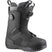 DialogueWide- Black snowboard boot with Salomon branding on a white background