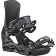 District-Pair of black snowboard bindings on a white background
