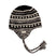 DoriBeanie-Knitted hat with a pattern on a white background