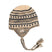 DoriBeanie-Knitted hat with a pattern on a white background