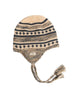 DoriBeanie-Knitted hat with a pattern on a white background